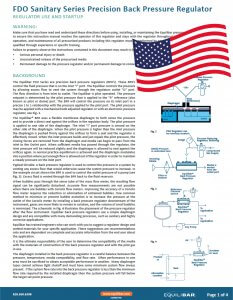 FD Series Installation & Maintenance Information